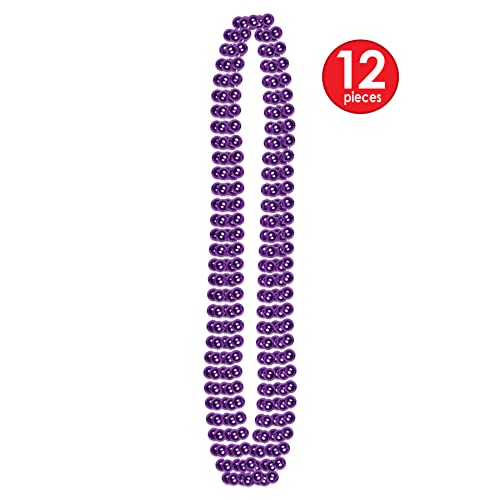 Party Beads - Small Round - size: 12-Pack, style: Purple (12-Pack)