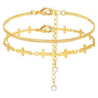 Gold Bracelets Set for Women Stack, Chunky Thick Bracelets Stack for Women Trendy, Simple Dainty Thin Gold Plated Cuff Stackable Bracelets With Beaded Cuban Paperclip Snake Rope Bangle Hand Chain Jewelry - style: Style 04-gold