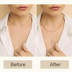 FAMARINE Gold Silver Necklace Extender Chains for Women - color: gold A