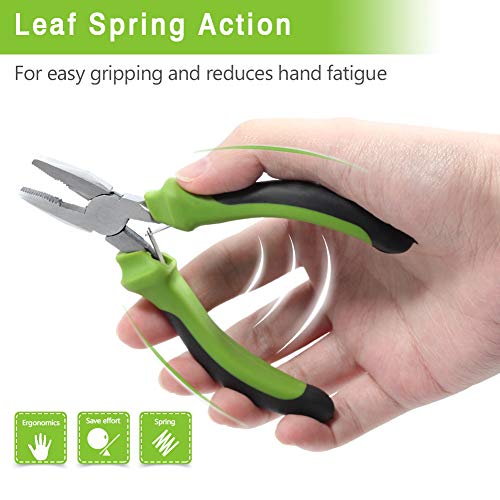 SPEEDWOX Mini Lineman's Pliers - 5 Inch Combination Pliers with Wire Cutters for Jewelry Making, Beading, Hobby Work & DIY - style: Lineman's Pliers