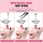 500 Pcs Double Open Jump Rings Kit, Zinc Alloy Mini Round Split Craft Jump Keychains Key Ring with Double Loops Connectors for Jewelry Making, Bracelets, Necklace, DIY (5, 6, 8, 10, 12mm) - color: Bronze
