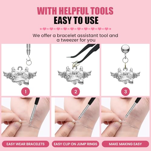 500 Pcs Double Open Jump Rings Kit, Zinc Alloy Mini Round Split Craft Jump Keychains Key Ring with Double Loops Connectors for Jewelry Making, Bracelets, Necklace, DIY (5, 6, 8, 10, 12mm) - color: Bronze