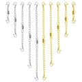 OHINGLT Necklace Extender Magnetic Clasps Chain Extenders for Necklaces,Gold and Silver Magnetic Necklace Clasps and Closures with Bracelet Extension - color: 10Pcs | Gold & Silver