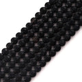 6mm Faceted Natural Black Agate Stone Beads Coin Disc Gemstone Spacer Beads for Jewelry Making DIY Bracelet Necklace - color: Black Agate