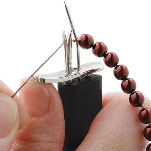 Black Bead Knotting Tool Create Secure Knots Pearl Jewelry Making Tool DIY Jewelry Pearl Stringing Beading Tools Knotters Tool for Necklace Bracelet Jewelry Making