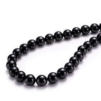 BEADIA Natural Black Onyx Stone Round Loose Semi Gemstone Beads for Jewelry Making 4MM 89PCS - color: Black Onyx, size: 4mm