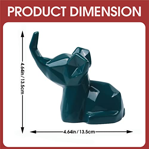 PUDDING CABIN 2 Pack Elephant Ring Holder Figurines Wedding Gifts for Couples Cute Table Desk Preppy Room Decor Elephant Gifts for Women Mom Mothers Day Birthday Christmas - style: Elephants