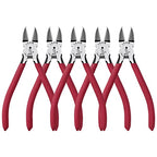 IGAN-P6 Wire Flush Cutters (Pack of 5), 6-inch Ultra Sharp and Powerful Side Cutter Clippers, Ideal Wire Snips for Handmade and Any Clean Cut Needs - size: Pack 5