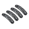 PATIKIL 4 Pcs Natural Stone, 36 x 10 mm Natural Curved Clear Quartz Stone Crystal Handmade Jade Flat Beads for DIY Crafting, Snowflake - color: Snowflake