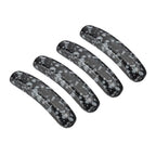 PATIKIL 4 Pcs Natural Stone, 36 x 10 mm Natural Curved Clear Quartz Stone Crystal Handmade Jade Flat Beads for DIY Crafting, Snowflake - color: Snowflake