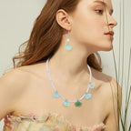 Glass Leaf Beads Crystal Glass Leaf Charms Transparent Leaves Pendants Tiny Green Leaf Bead Caps for Christmas Earring Bracelet Jewelry Making DIY Keychain Craft - color: Green Gingko Leaf
