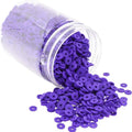 Mandala Crafts Purple Heishi Beads 6mm – 3000 Flat Polymer Disc Clay Beads for Adult Jewelry Making Spacer Beads, Bracelets, Necklaces, and Earrings - color: Purple, size: 6mm 3000 PCs