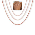 Freekiss Women's Layered Necklace Set - 3 Piece Dainty Gold Jewelry for Everyday Stacking | 14K Gold Plated Snake Chain, Rope Chain, Cuban Chain | Adjustable Length 14-18.5 Inch | Gift Ready - color: Rose Gold, style: 3Snake+Rope+Cuban