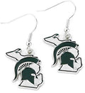 aminco NCAA unisex-adult Earrings - color: Michigan State Spartans