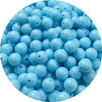1000pcs Acrylic Round Beads 6mm Round Spacer Plastic Pastel Beads Craft Beads with Hole for DIY Bracelet Necklace Jewelry Making Supplies Handmade Craft(Water Blue) - color: Water Blue, size: 6mm