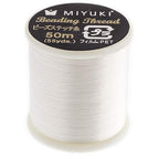 Miyuki Nylon Beading Thread B Eggshell (50m) - Used for DIY Jewelry Making, Arts and Craft, Crochet and Cloth Weaving