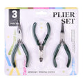 Pliers for Jewelry Making, Jewelry Pliers Set Includes Needle Nose Pliers, Round Nose Plier and Wire Cutters, Jewelry Making Tools for Jewelry Repair, Wire Wrapping, Beading and Crafts - color: Dark Green