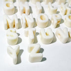 26 Large 6mm Hole Letter Beads, 20mm Beads A to Z,for DIY Jewelry Making Kit Friendship Bracelet Key Chain and Educators to Learn Letters (26 A to Z White) - color: 26 A to Z White