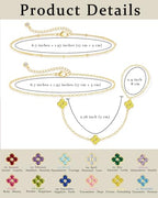 Gold Hand Chain Bracelets for Women Trendy Dainty Birthstone Clover Charm Ring Bracelet Hand Chain Set Non Tarnish 14K Gold Plated Stackable Finger Bracelets for Women Birthday Jewelry Gifts - color: 11. November(Citrine)