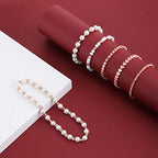 Hicarer 1200 Pieces Spacer Beads Set Star Round Ball Rondelle Faceted Spacer Heart Flower Flat Disc Loose Beads for Bracelet Charms Jewelry Making - color: Rose Gold
