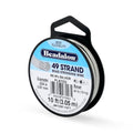 Beadalon 49 Strand Stainless Steel Bead Stringing Wire, .024 in / 0.61 mm, Silver Plated, 10 ft / 3.1 m - color: Silver Plated, style: .024 in / 0.61 mm, 10 ft / 3.1 m