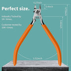 RUITOOL Model Nippers, Gundam Model Tools for Advancers to Repair and Fix Plastic Models, Ultra-thin Single Blade Gunpla Nipper, Non-slip Grip 4.7 Inch Sprue Cutter for Plastic Model Building - color: Orange