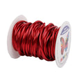 Aluminum Craft Wire,8 Gauge (3mm) Red Bendable Wire,32 Feet Continuous Roll for Jewelry Making,Sculpting,Floral & Armature Projects - size: 8 Gauge 32FT, style: Red