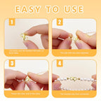925 Sterling Silver Gold Necklace Extender,Lobster Claw Clasp for Necklaces,Bracelets,14K Gold Plated Chain Extenders and Jewelry Closures for DIY Repair(0.55"x0.24",Gold,1P)