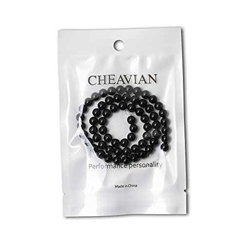60PCS 6mm Black Smooth Polish Onyx Agate Gemstone Round Loose Beads for Jewelry Making 1 Strand 15" - color: Black Onyx, size: 6mm 60pcs