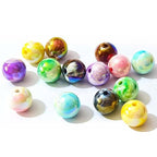 Mixed Lots Shiny AB Color Acrylic Bead DIY Beading Hairband Bracelets Necklace Craft Embelishment (Mixed Colors-Milk) - color: Mixed Colors-milk