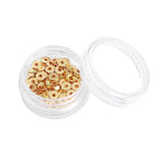 BEADIA 14K Gold Plated Hexagon Spacer Beads 4x1.5mm 50pcs for Jewelry Making Findings Non Tarnish - color: 14K Gold, size: 4x1.5mm Hexagon
