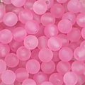 230PCS 8mm Acrylic Round Beads - Matte Rose Red Frosted Beads for Jewelry, Craft, and Necklace Making - color: Rose Red, size: 8MM