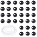 4mm 200pcs Natural Stone Round Beads Black Onyx Genuine Stone Beading Loose Gemstone DIY Charm Smooth Beads for Bracelets Necklaces Earrings Hole Size 1mm (Black Onyx 4mm) - color: Black Onyx, size: 4mm