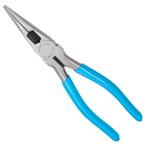 Channellock Long Nose Plier 318 - Side Cutter, Carbon Steel, Precision Grip - 8-Inch