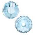 100pcs Adabele Austrian 4mm (0.16 Inch) Small Faceted Loose Round Crystal Beads Aquamarine Blue Compatible with 5000 Swarovski Crystals Preciosa SS2R-410 - color: Aquamarine Blue, size: 4mm Small (100pcs)