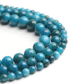 Natural Stone Beads Blue Apatite 8mm Polished Round Smooth Gemstone Beads for Jewelry Making 15 Inch(Blue Apatite,8mm) - color: Blue Apatite, size: 8mm