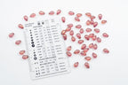 Czech 50-Piece Glass Beads, 6x9mm, Teardrop Opal White Pink Luster (14495) - color: Opal Pink Luster