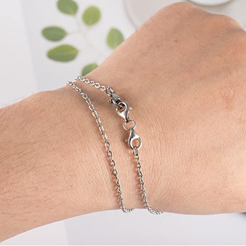 925 Sterling Silver Double Lobster Clasp and Necklace Extender White Gold Plated Double Lobster Clasps Connector Bracelet Necklace Extension Clasp for Jewelry Making（4pcs） - color: A-Silver Lobster Clasp and Necklace Extender