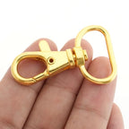 CRAFTMEMORE 3/4 Inch Trigger Snap Hooks Classic Swivel Lobster Claw Clasps Purse Lanyard Clip 20 Pack CSPS (Gold) - color: Gold