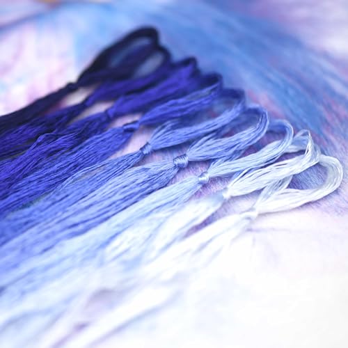 MIINGGUXIUYI Mulberry Silk Floss Embroidery Thread Floss-Cross Stitch Threads China Silk Woven Jewelry Threads DIY Sewing Kits (81) - color: 81