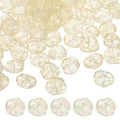 uxcell 50 Pcs Rose Beads, 0.55" Glass Flower Rose Charm Carved Loose Spacer Crystal Craft Beads for DIY Jewelry Making Bracelet Beading Projects Supplies, Light Yellow - color: Light Yellow