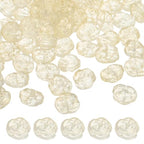 uxcell 50 Pcs Rose Beads, 0.55" Glass Flower Rose Charm Carved Loose Spacer Crystal Craft Beads for DIY Jewelry Making Bracelet Beading Projects Supplies, Light Yellow - color: Light Yellow