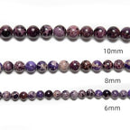 122Pcs(2 Strand/Set) 6mm Purple Imperial Smooth Round Beads Natural Stone Beads AAA Grade Premium Round Gemstone Genuine Real Stone Loose for DIY Bracelet Jewelry String Making - color: Purple Imperial, size: 6mm