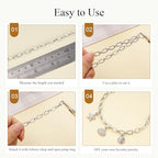 Jabogrii 9.8 Feet Silver Paperclip Chain for Jewelry Making Stainless Steel Oval Link Chain Spool Handmade Jewelry Findings - color: Paperclip Silver