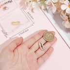 Beebeecraft 1 Box 2Pcs Oval Clasps Real 18K Gold Plated 925 Sterling Silver Rhodium Plated Round Trigger Connector Snap Clip Spring Gate Rings for Jewelry Making Necklace Bracelet DIY Crafts Supplies - color: Gold and Silver