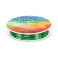 HARFINGTON 5ft Jewelry Wire, 18 Gauge (1mm) Brass Craft Soft Metal Tarnish Resistant Copper Beading Wire for Jewelry Making Supplies Crafting, Green - color: Green, size: 18 Gauge x 5ft