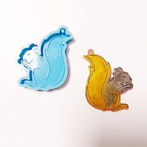 Super Glossy Koala Squirrel Silicone Resin Mold DIY Keychain Necklace Pendant Jewellery Making Mould Epoxy Resin Mold