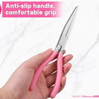 7.5" Long Flat Nose Pliers Serrated Jaw Extra Long Nose Plier Duckbill Pliers Jewelry Making Supplies for Jewelry Making, Fishing, Wire Wrapping, Flat Plier for Hard to Reach Narrow Spaces - style: 7.5" Flat Nose Plier Serrated Jaw