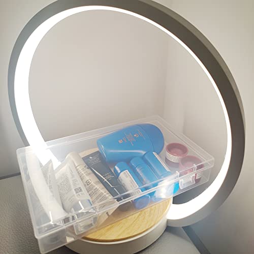 4 Pack Rectangular Clear Plastic Storage Containers Box with Hinged Lid for Beads and Other Small Craft Items (7.87 x 4.72 x 1.38 inch) - size: 7.87 x 4.72 x 1.38 inch