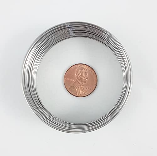 Beadalon Memory Wire Remembrance 75 coils Stainless Steel Round 0.61 mm (.024) Made in USA by CRAFT WIRE